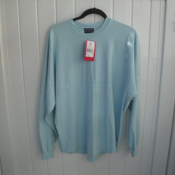 NEW Spirit Jersey Koolina Pineapple Preppy Pool Blue Cotton Tee Small - Picture 3 of 4